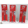 Image 1 : SET OF 3 NEW MILWAUKEE SQUARE DRILL ACCESSORIES
