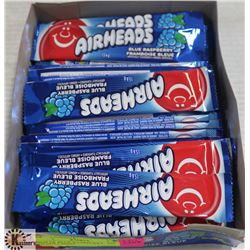 BOX OF BLUE RASPBERRY  AIR HEADS CANDY