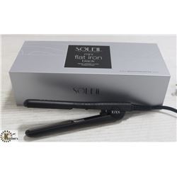 SOLEIL MINI BLACK FLAT IRON W/ CERAMIC PLATES