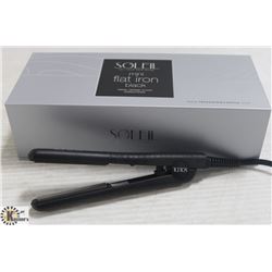 SOLEIL MINI BLACK FLAT IRON W/ CERAMIC PLATES