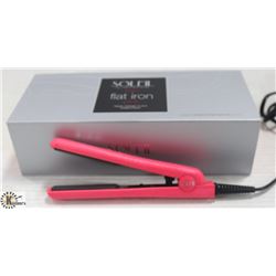 SOLEIL MINI PINK FLAT IRON W/ CERAMIC PLATES