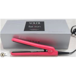 SOLEIL MINI PINK FLAT IRON W/ CERAMIC PLATES