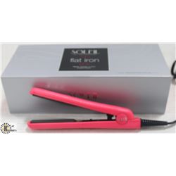 SOLEIL MINI PINK FLAT IRON W/ CERAMIC PLATES