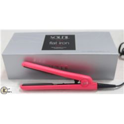 SOLEIL MINI PINK FLAT IRON W/ CERAMIC PLATES