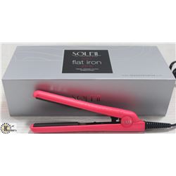 SOLEIL MINI PINK FLAT IRON W/ CERAMIC PLATES