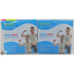 PAIR OF REUSABLE MUSCLE HOT / COLD PADS