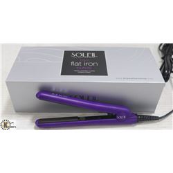 SOLEIL MINI PURPLE FLAT IRON W/ CERAMIC PLATES
