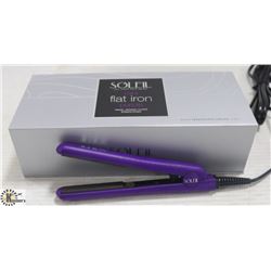 SOLEIL MINI PURPLE FLAT IRON W/ CERAMIC PLATES