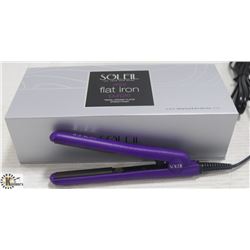SOLEIL MINI PURPLE FLAT IRON W/ CERAMIC PLATES
