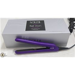SOLEIL MINI PURPLE FLAT IRON W/ CERAMIC PLATES