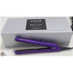 SOLEIL MINI PURPLE FLAT IRON W/ CERAMIC PLATES