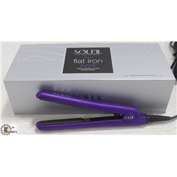 SOLEIL MINI PURPLE FLAT IRON W/ CERAMIC PLATES