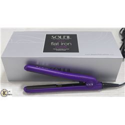 SOLEIL MINI PURPLE FLAT IRON W/ CERAMIC PLATES