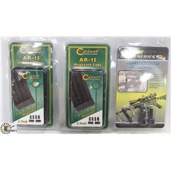 2 NEW 6 PACKS OF AR-15 MAGAZINE CAPS & DELTA