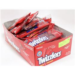 BOX OF TWIZZLER TWISTS STRAWBERRY