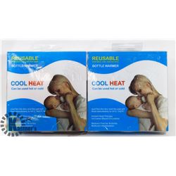 NEW PAIR OF COOLHEAT REUSABLE BOTTLE WARMERS