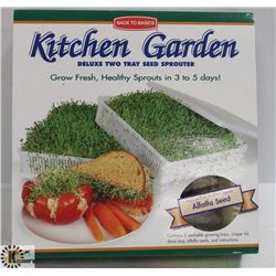 KITCHEN GARDEN DELUXE TWO TRAY SEED SPROUTER