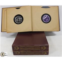 LOT OF 3 BINDERS OF ANTIQUE 78RPM RECORDS