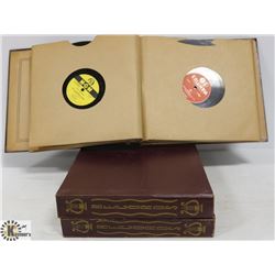 LOT OF 3 BINDERS OF ANTIQUE 78RPM RECORDS