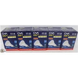 PACK OF 5 LED BR30 65 WATT DIMMABLE BULBS