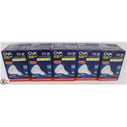 PACK OF 5 LED BR30 65 WATT DIMMABLE BULBS