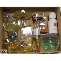 BOX OF PERFUME TESTERS BRAND NAMES FROM