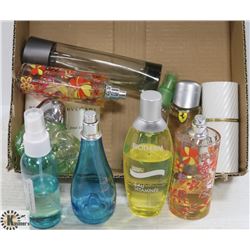 BOX OF PERFUME TESTERS BRAND NAMES FROM