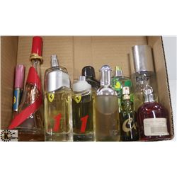 BOX OF PERFUME TESTERS BRAND NAMES FROM
