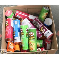 LARGE BOX OF ASSORTED PRINGLES