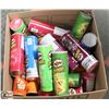 Image 1 : LARGE BOX OF ASSORTED PRINGLES