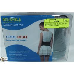 REUSABLE COOL HEAT BACK KIT HEAT PAD NEW IN BOX