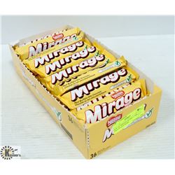 BOX OF MIRAGE BUBBLY MILK CHOCOLATE BARS