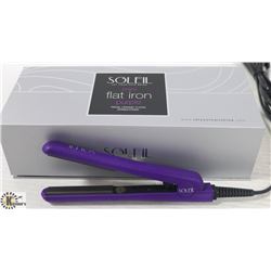 SOLIEL MINI PURPLE FLAT IRON WITH CERAMIC PLATES