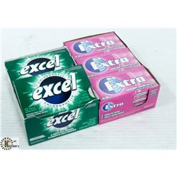 BAG OF EXTRA BUBBLEMINT & EXCEL CHLOROPYLL GUM