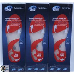 3 PAIRS OF NEW SZ L  MENS (7-13 ) GEL GENIE INSOLE
