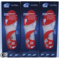 3 PAIRS OF NEW SZ L  MENS (7-13 ) GEL GENIE INSOLE