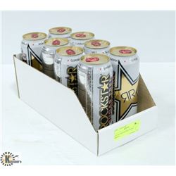 LOT OF 8 ROCKSTAR ENERGY DRINKS