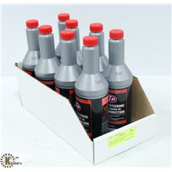 BOX OF EIGHT 350ML BOTTLES OF STP POWER STEERING