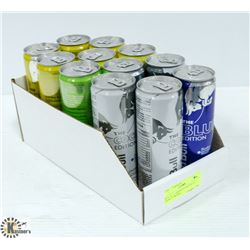 BOX OF 12 ASSORTED RED BULL ENERGY DRINKS