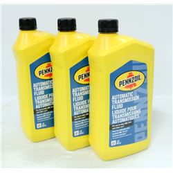 LOT OF THREE 946ML PENNZOIL AUTOMATIC TRANSMISSION