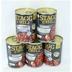 BAG OF 5 STAGG CHILI WITH BEANS