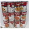 Image 1 : BAG WITH 12 ASSSORTED CAMPBELLS SOUPS