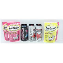 BOX WITH ROCKSTAR ENERGY DRINK & TEMPTATION CAT