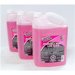 BOX WITH THREE 3.7LITRE BOTTLES OF TURBO POWER