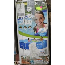 INTEX 12 FOOT METAL FRAME POOL  STORE RETURNS
