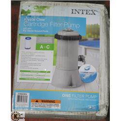 INTEX KRYSTAL CLEAR CARTRIDGE FILTER PUMP