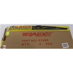 PACK OF 5 NEW RALLY 20" WIPER BLADES