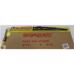 PACK OF 5 NEW RALLY 20" WIPER BLADES