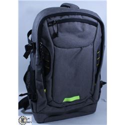 LARGE GREY CAMERA BACKPACK BAG, WITH WAIST