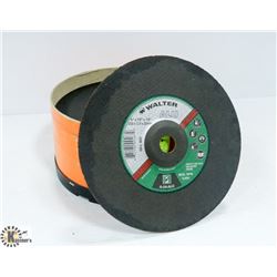 CASE OF 25 WALTER 9" X 1/8" X 7/8" GRINDING  WHEEL